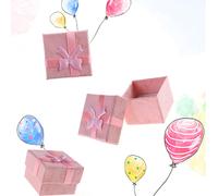 24 pezzi 4 4 3 cm stile bowknot orecchini collana braccialetto scatole di