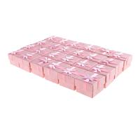 24 pezzi 4 4 3 cm stile bowknot orecchini collana braccialetto scatole di