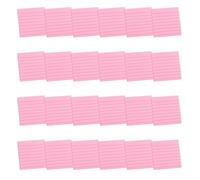 24 pezzi a righe Post-Stickies Note Pad colorato carta da scrittura foderato memo forniture scolastiche a righe post foderato memo pad colorato blocco regalo