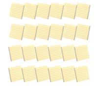 24 pezzi a righe Post-Stickies Note Pad colorato carta da scrittura foderato memo forniture scolastiche a righe post foderato memo pad colorato blocco regalo