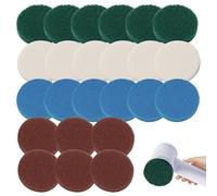 24 pezzi accessori per Bosch Universal Brush | Spazzola di pulizia con 6 pad in schiuma, 6 pad da cucina, 6 pad ad alte prestazioni, 6 pad in microfibra