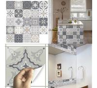 24 Pezzi Adesivi per Piastrelle, Impermeabile PVC Autoadesivo Decorazione, Adesi