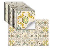 24 Pezzi Adesivi Per Piastrelle Vinile Autoadesivi Adesivi Murali Impermeabili Per Cucina Bagno Piastrelle Parete Camino Armadio Decorazione Adesivi,Hz-44,10x10 Cm