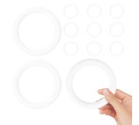 24 Pezzi Anello in Schiuma per Ghirlanda Fai da Te, Bianco Rotondo | Forma Artigianale per Decorazioni Natalizie, per Scuola, Incollabile, Colorabile, Sospensioni