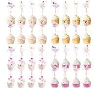 24 pezzi ballerina girl, splendida decorazione per torte da danza, fata dessert, decorazione per torta di compleanno, ballerina