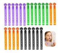 24 pezzi bolle di sapone per bambini, mini tubi bottiglie macchina per bolle giocattolo giochi all'aperto per compleanno matrimonio, sorpresa regali ospiti, nessun liquido (10,8 cm/4 colori)