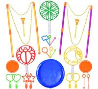 24 Pezzi Bolle di Sapone Set, Bolle Giganti di Sapone kit Bambini, con Vassoio, Adatto per Interni ed Esterni, Compleanno, Festa, Matrimonio, Set di Bolle di Sapone per Bambini