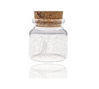24 PEZZI BOMBONIERA BOMBONIERE AMPOLLA 4.7X5CM VETRO CUORI PORTA CONFETTI RISO