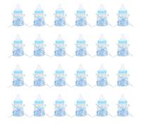 24 Pezzi Bomboniere Per Biberon, Biberon Riempibili Caramelle Biberon in Plastica Bomboniere Mini Biberon Portatili Per Decorazioni Per Feste Baby Shower(Blu)