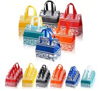 24 pezzi Borsa termica per consegna floreale assortita - Materiale PP riutilizzabile, adatta per torte, bubble tea ecc. | Confezione regalo, adatta per la spesa al supermercato, picnic, al dettaglio e