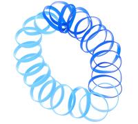 24 Pezzi Braccialetti In Silicone Colorati Decorativi