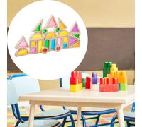 24 pezzi Building Buildings Educational fai -da -te a forma di colore
