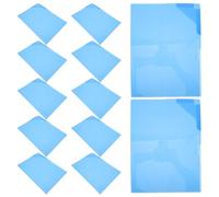 24 Pezzi Cartella Documenti A4 in Plastica Blu Patta | Ufficio e Riunioni, Rivestimento Opaco, Classificazione Semplice, Pulizia Rapida