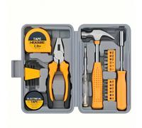 24 pezzi Cassetta degli attrezzi domestica in acciaio, kit di attrezzi per il fai da te, necessità per la decorazione e manutenzione quotidiana, regalo creativo per le signore 1 set kit di attrezzi ma