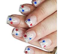 24 Pezzi Chiodi Artificiali Francesi Independence Day Stick Breve Falso 4 Luglio Stampa On