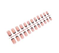 24 Pezzi Chiodi Finte Corti Cappello Di Natale Unghie Artificiali Suggerimenti Francesi Copertine Intere Incollare Su Chiodi Stampa Di Natale Sulle Unghie