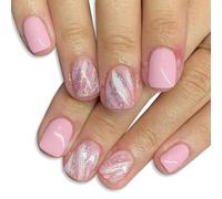 24 Pezzi Chiodi Finte Quadrate Corti Linee Irregolari Bastone Solido Artificiale Su Lucido Premere Su