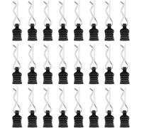 24 Pezzi clip corpo RC, in acciaio inox R tipo pin per 1/10 telecomando auto Shell modello pezzo di ricambio, clip corpo d'argento, corpo diviso pin clip