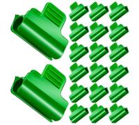 24 Pezzi Clip per Struttura 5/8 Pollici in Plastica Verde per PVC | Fissaggio Saldo per Film Plastico, Riutilizzabili, per Coperture e Tunnel di Coltivazione, Protezione Rete