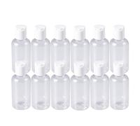 24 Pezzi Contenitore Ricaricabile 75ml in Plastica Bianca | Tonico Viso e Viaggi, Formato Tascabile, Resistente All’usura, Salva Spazio, Pratico per Campeggio e Sport Colore Casuale