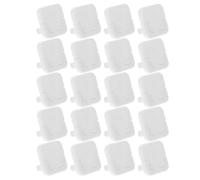 24 Pezzi Copriprese di Sicurezza 15a a Tre Fori con Anello, Bianco | Plastica Riutilizzabile, Installazione Semplice, Protezione Affidabile, per Camere da Letto e Spazi Interni
