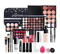 24 pezzi Cosmetic Makeup, Cosmetics Set di Trucco, Kit di Trucco completo, Palette di Trucco da Donna con ombretto, lucidalabbra, mascara, penna per trucco, ecc.