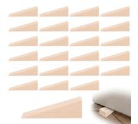 24 Pezzi Cunei in Legno a Triangolo 5x3x2cm per Livellamento Mobili e Fai da Te, Zeppe in Legno Multiuso per Armadi, Tavoli e Sedie, Spessori Resistenti per Falegnameria e Fermaporta