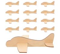 24 pezzi di aeroplano in legno non finito Modelli di aeroplani piccoli