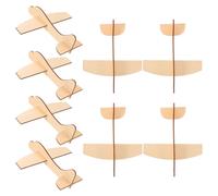 24 pezzi di aeroplano in legno non finito Modelli di aeroplani piccoli