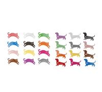 24 pezzi di cani da gatto in silicone forma di cani da vino marcatore di bicchiere da bere coppa da festa per la festa di grado cibo non slitta