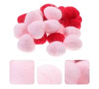 24 pezzi di feltro di lana a forma di cuore, decorazioni per torte per feste a