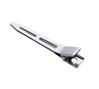 24 pezzi di fermagli for capelli professionali in metallo argentato senza cuciture, a forma becco d'anatra, pieghe, strumenti for parrucchieri per Donne(5.5cm)