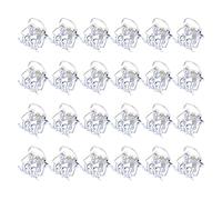 24 Pezzi di Hair Claws Spille per capelli in plastica donne e ragazze Accessori acconciature con design senza solchi nei