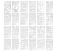 24 pezzi di lettere inglesi stencil di pittura modelli di lettere stencil di
