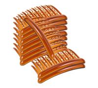 24 pezzi di pettini laterali per capelli in plastica con 17 denti, fermaglio