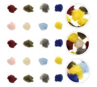 24 pezzi di pompon in pelliccia sintetica palla soffice in pelliccia sintetica