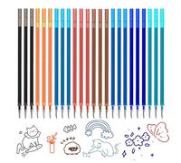 24 Pezzi di Ricariche Cancellabili, Compatibili con Legami, 0,7 mm, Altezza 13 cm, Penna a Sfera Cancellabile, Facile da Cancellare, Ricariche per Penna a Sfera Cancellabile per Penne Cancellabili