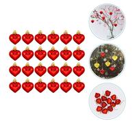 24 pezzi di San Ornamenti per il cuore Ornamenti per le palline a