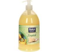 24 pezzi di sapone liquido in dispenser dolce schiuma profumato tropical - 1l