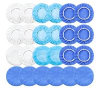 24 pezzi di tamponi per auto, cuffiette in microfibra per lucidatura per lucidatrice a tampone orbitale, set di cuffiette per lucidatori da 5 a 6 pollici per lucidatrice