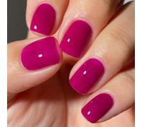 24 pezzi di unghie finte adesive quadrate corte viola, stile francese classico minimalista, copertura completa, per valorizzare il tuo look, adatte per feste, appuntamenti e uso quotidiano per il rito