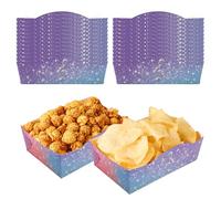 24 Pezzi di Vassoi per Alimenti a Tema Musicale per Feste, Barchette Carta Usa e Getta Impermeabili e Antiolio Servire Snack Hot Dog Nacho Decorazioni Feste di Compleanno