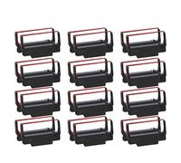 24 pezzi ERC30 ERC-30 30 34 38 B/R per cartucce a nastro per ERC30 / ERC34 / ERC38, TM-U220, Bixolon GRC-220BR, M188B nastro nero e rosso