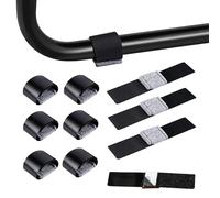 24 Pezzi Feltrini per Sedie Autoadesivi, Adesivi Feltrini per Sedie Rettangolari, Coprisedia con Chiusura in Velcro, Protezione per Pavimenti in Legno (Grigio)