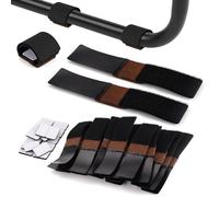 24 Pezzi Feltrini per Sedie con Velcro, 3,1 x 14,8 CM Feltrini per Mobili in Velcro, Protezioni per Pavimenti in Feltro, Regolabile, Prevenire Graffi e Ridurre Rumori, per Slitta, Sedie Laterali