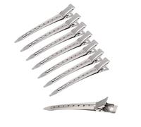 24 Pezzi Fermagli per capelli, Anatra Bill Clips Clip Alligator Curl Clip,Grande Anatra Bill Clips in Acciaio Inossidabile Pinze per Capelli Styling per Parrucchiera da Acconciatura