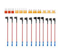 24 Pezzi Fusibili Auto Set 4 Tipi Ruba Corrente Rubacorrente 12v Auto Add A Circuit Rubacorrente Premium Portafusibili Rubacorrente Fusibile Fusibili A Lama Per Aut o Camion Barche