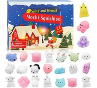 24 Pezzi Giocattolo del Calendario di Natale,Squishy Slow Rising Giocattolo,Squishy Toys,Natale Conto Alla Rovescia Calendario Giocattolo,Mini Squishy (B)