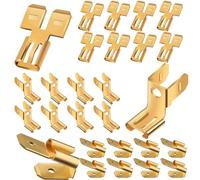 24 pezzi Kit di combinazione di connettori adattatori a sgancio rapido per terminale sedia, connettore a forcella doppio, connettori a forcella piggyback 8 ciascuno, connettore a forcella femmina