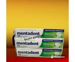 24 pezzi Mentadent Dentifricio Freschezza Quotidiana Protezione Famiglia 75ml